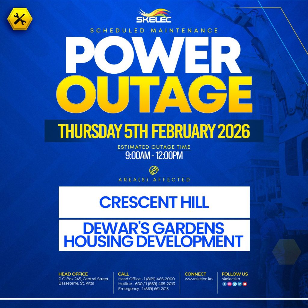 SKELEC Scheduled Maintenance  February 5, 2026 – Crescent Hill and Dewar’s Gardens Housing Development