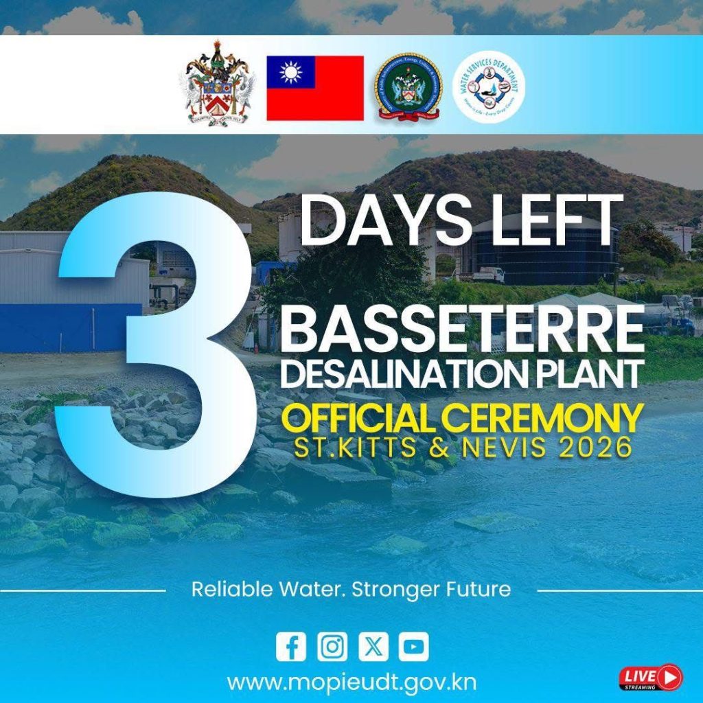 3 Days Left : Basseterre Desalination Plant Official Ceremony