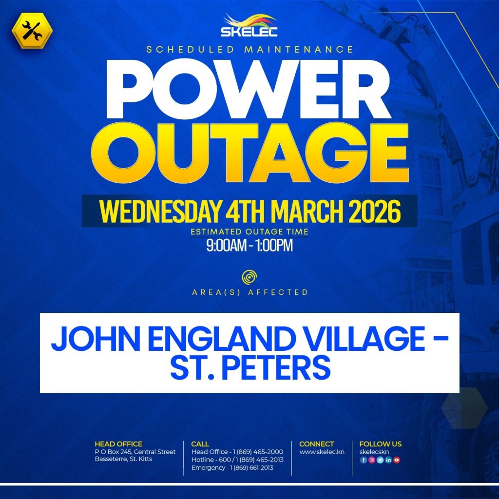 SKELEC Scheduled Maintenance Power Outage Wednesday March 4, 2026 – John Englang Village, St. Peters