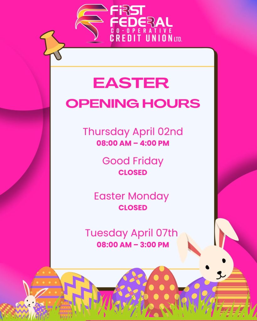 First Federal Credit Union Easter Opening Hours