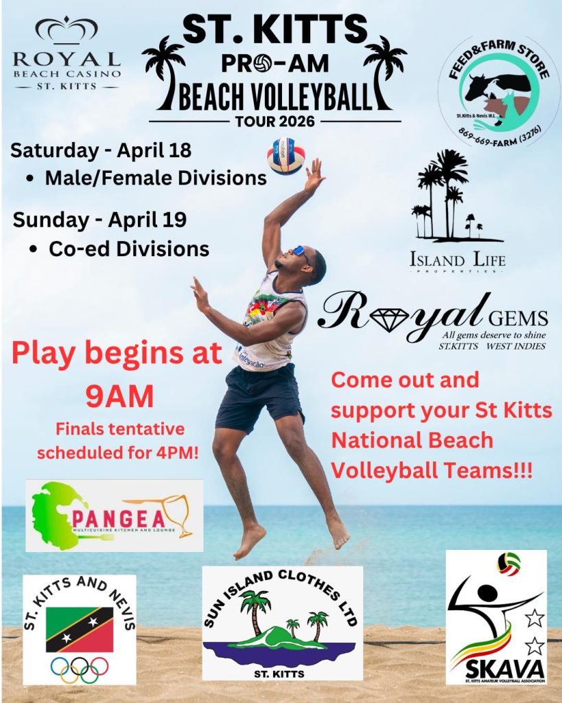 St. Kitts Pro-AM Beach Volleyball Tour 2026